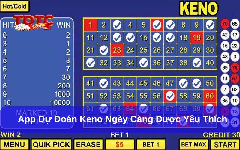 App dự đoán Keno Vietlott hỗ trợ người chơi rất nhiều