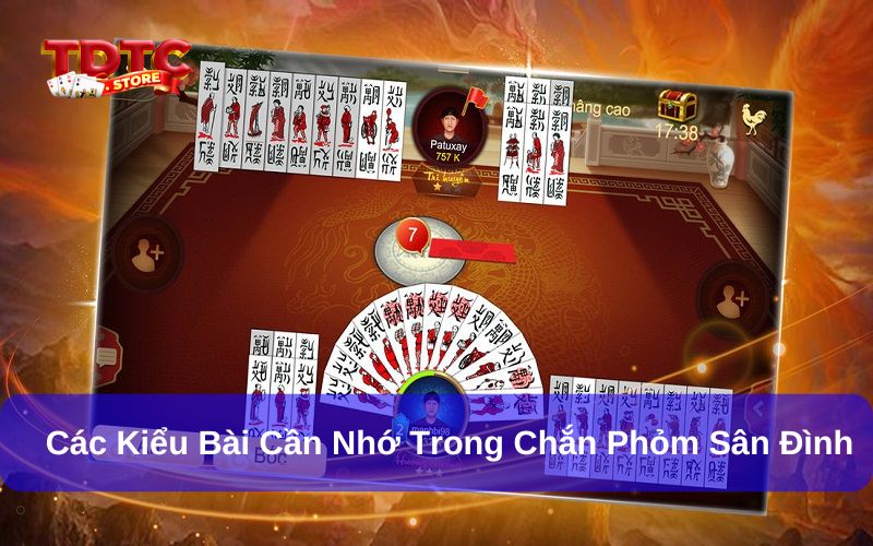 Trong chắn phỏm sân đình có nhiều kiểu bài khác nhau