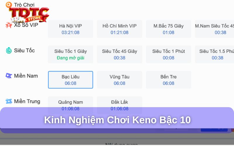 Cách chơi Keno bậc 10 - Chiến thuật thắng lớn trong lần đầu 3 Kinh nghiệm chơi Keno bậc 10 hiệu quả
