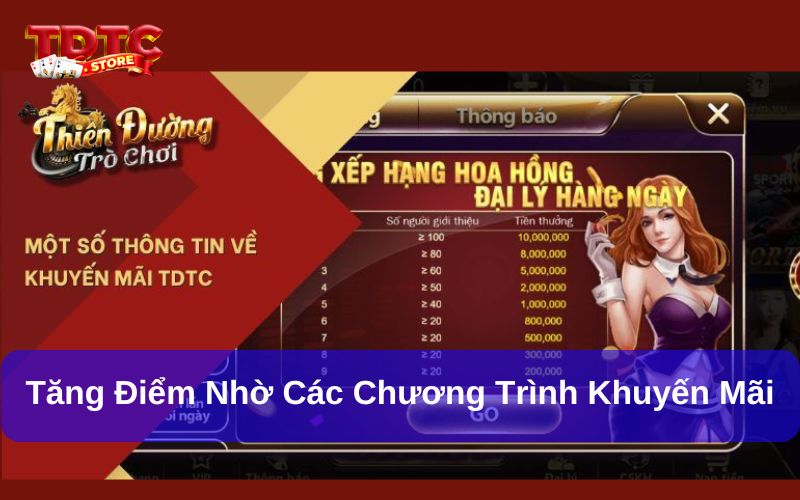 Lợi ích của Thẻ tích điểm thiên đường trò chơi 3 Tăng điểm nhờ các chương trình khuyến mãi