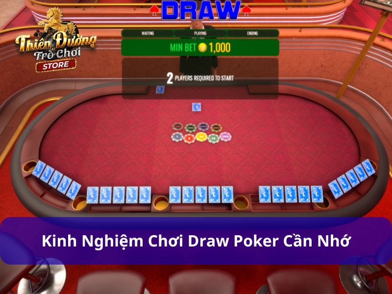 Draw Poker - Biến Thể Poker Kinh Điển Và Rất Hấp Dẫn 3 Cách rút bài Draw Poker để dễ thắng