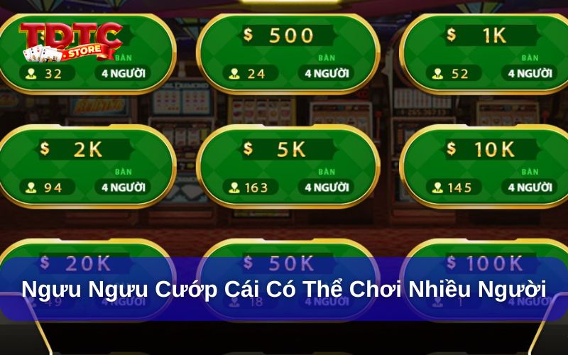 Ngưu Ngưu Cướp Cái – Game bài đối kháng hấp dẫn, dễ thắng 3 Ngưu Ngưu Cướp Cái có thể tham gia nhiều người