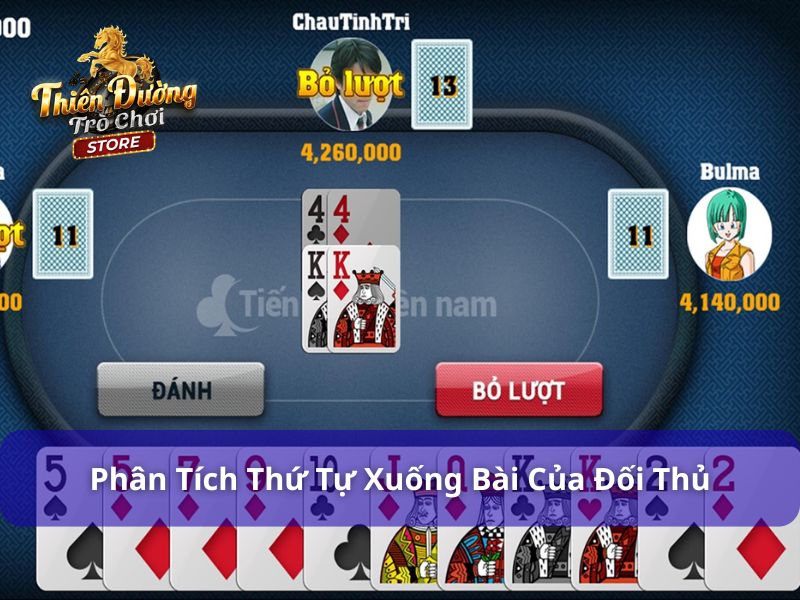 Phân tích thứ tự ra bài của đối thủ